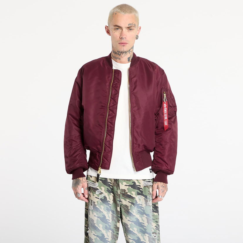 Bomberjakke Alpha Industries MA-1 Heritage Bomber Jacket Bourgogne | 100101-608
