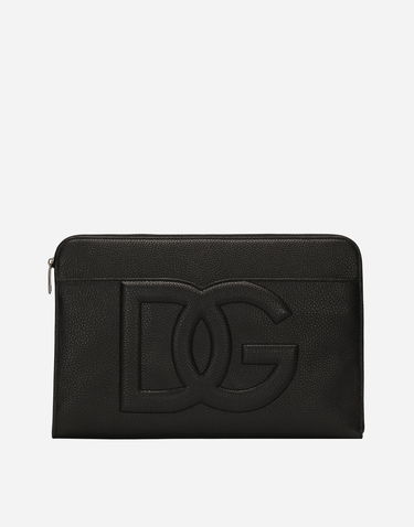 Tegnebog Dolce & Gabbana Large Deerskin Clutch Sort | BM2337A803480999, 0