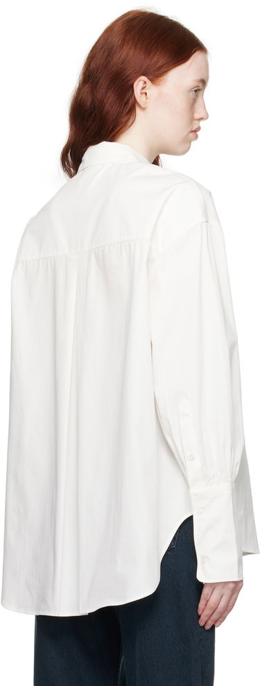 Skjorte Anine Bing ANINE BING Maxine Long Sleeve Button-Up Shirt Hvid | A-07-5832-100, 2