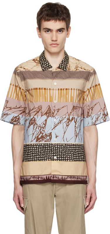 Skjorte Paul Smith Paul Smith Assembled Stripe Pattern Shirt Flerfarvet | M1R-905U-L02114, 0