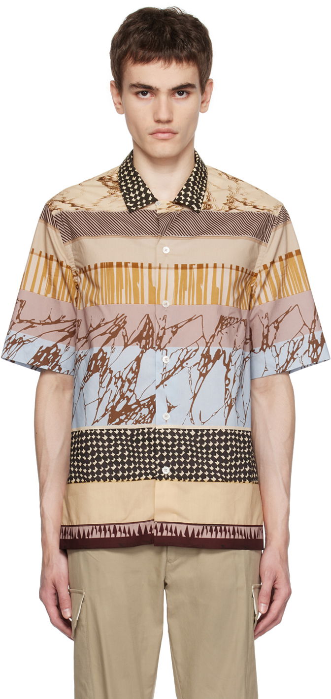 Skjorte Paul Smith Paul Smith Assembled Stripe Pattern Shirt Flerfarvet | M1R-905U-L02114
