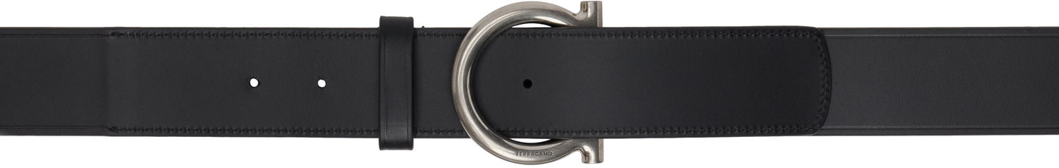 Bælter FERRAGAMO Salvatore Ferragamo Fixed Gancini Buckle Belt Sort | 771013, 0