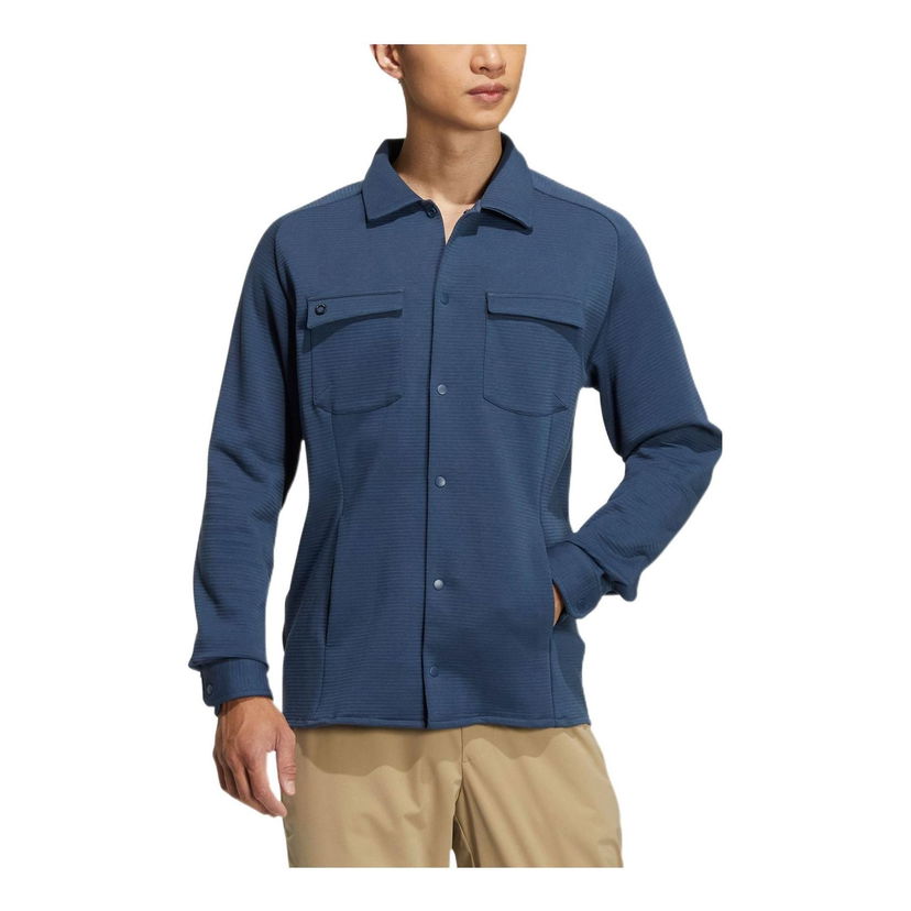 Skjorte adidas Originals Long Sleeve Pocket Shirt Blå | HG3238