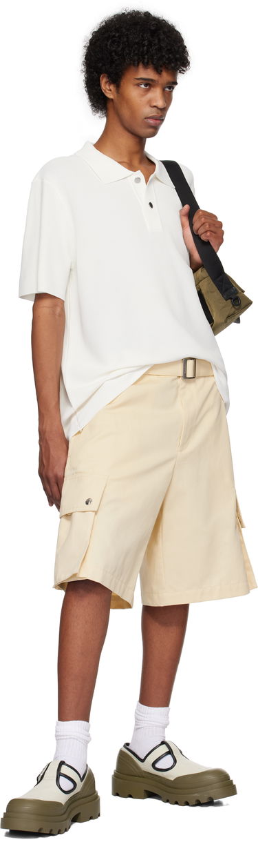 Polo skjorte Jacquemus Jacquemus Knit Polo Hvid | 25E255KN296-2439, 4