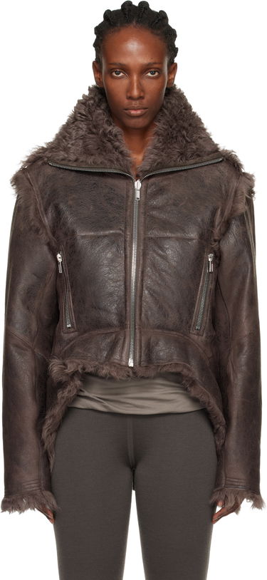 Jakke Rick Owens Concordians Exploder Reversible Shearling Jacket Brun | RP02E4722 LSHTR, 0