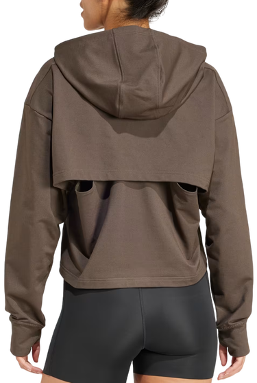 Sweatshirt adidas Originals Power Loose Fit Back-Ventilation Hoodie Brun | iw3190, 1