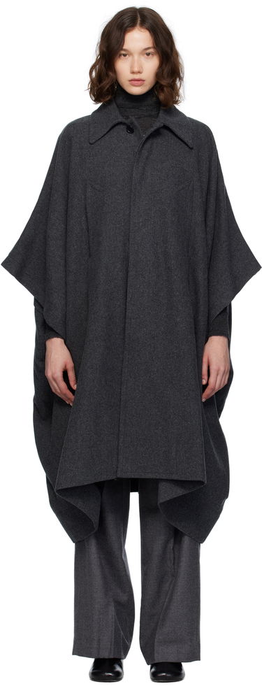 Frakker Maison Margiela MM6 Maison Margiela Wool Cape Coat Grå | S52AH0083 M35473, 0