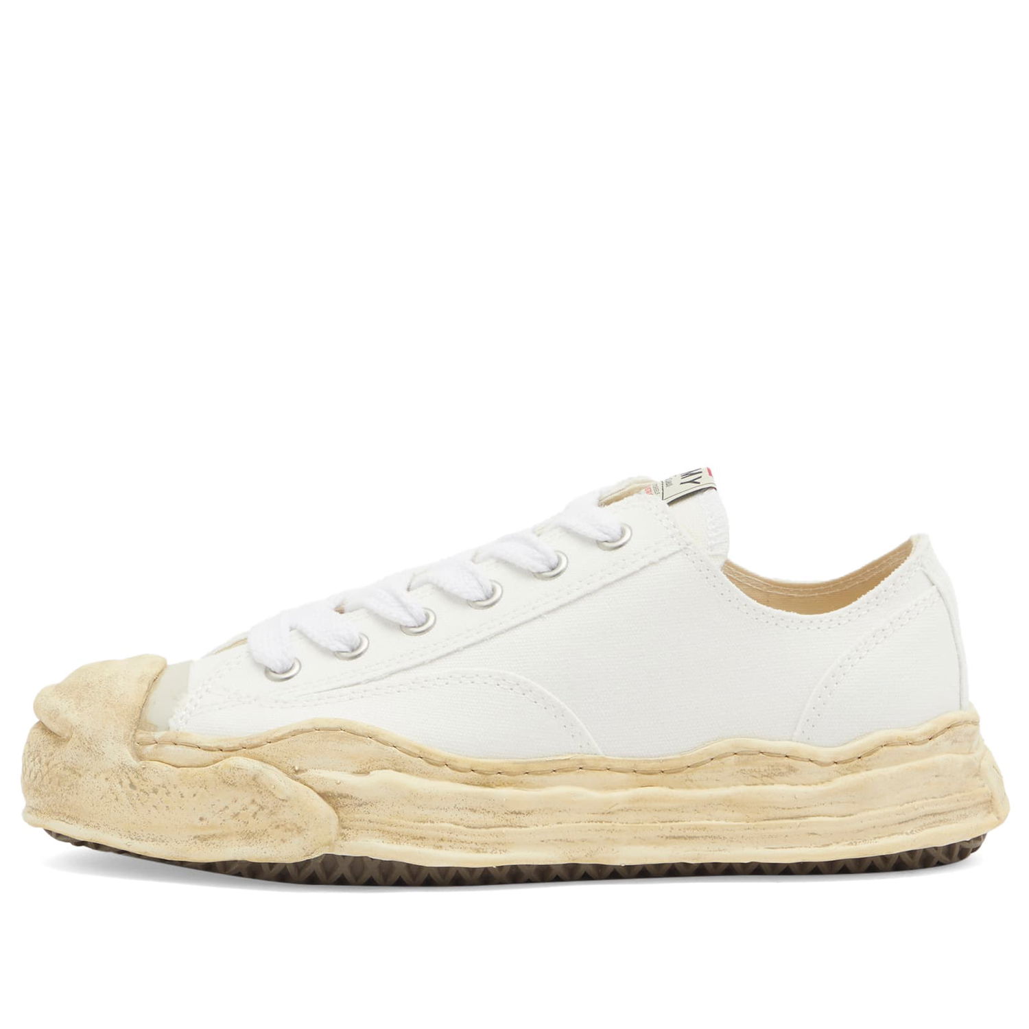Sneakers og sko Maison MIHARA YASUHIRO Hank Garment Dyed Low Canvas Hvid | A13FW733-WH, 0
