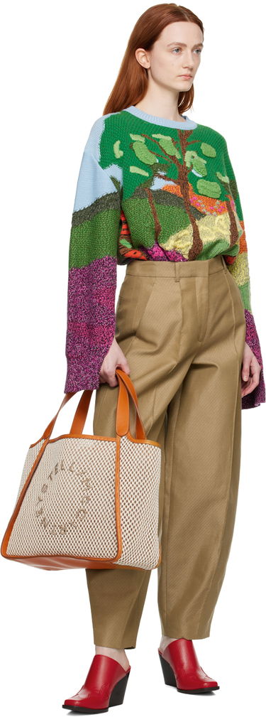 Bukser Stella McCartney Stella McCartney Tapered Trousers Brun | 6401023BU562, 3