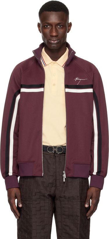 Bomberjakke FERRAGAMO Ferragamo Sporty Zip Up Track Jacket Bourgogne | 780780, 0