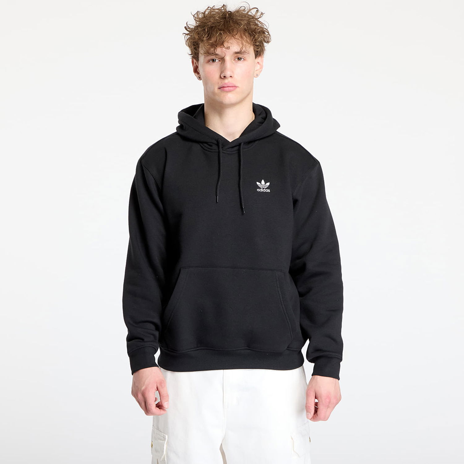 Sweatshirt adidas Originals Adidas Trefoil Essentials Loose Hoodie Sort | JV6056, 0