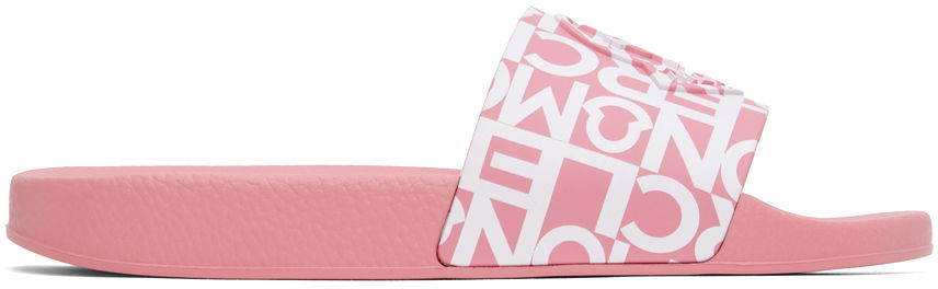 Sneakers og sko Moncler Embossed Slides "Pink" Lyserød | I109B4C00060M3002, 0