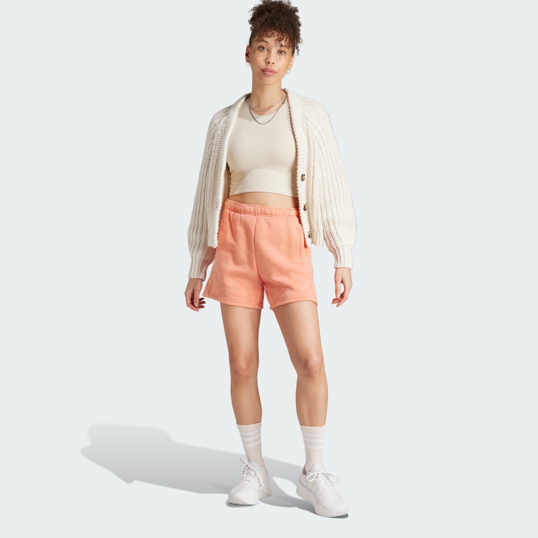 Shorts adidas Originals ALL SZN Fleece Washed Orange | IK4260, 0