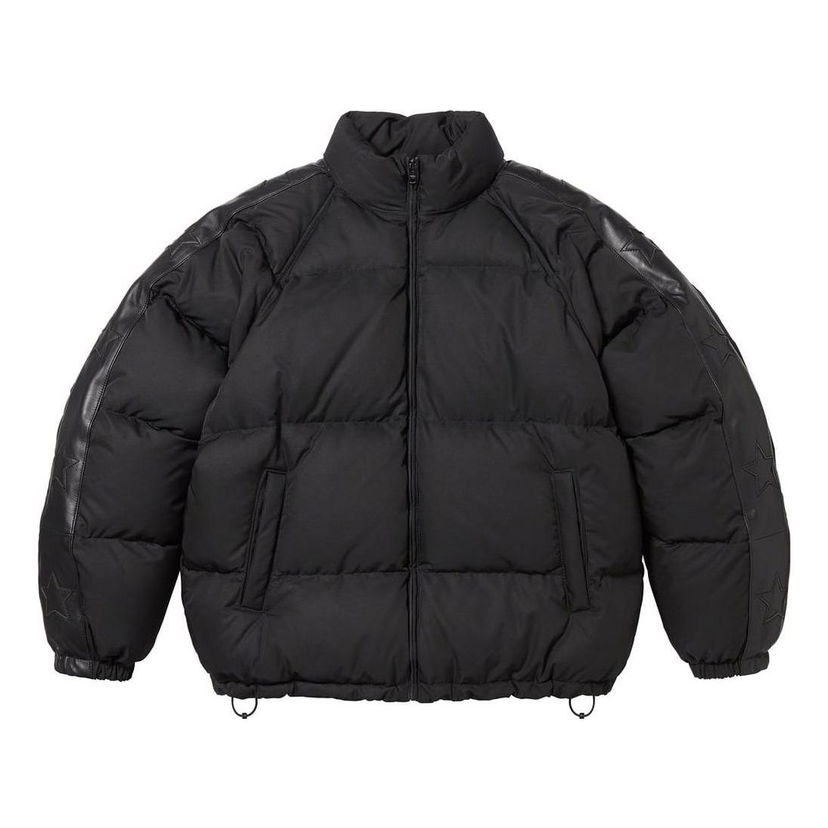 Puffer jakke Supreme Star Sleeve Puffer Jacket Sort | SUP-FW23-235