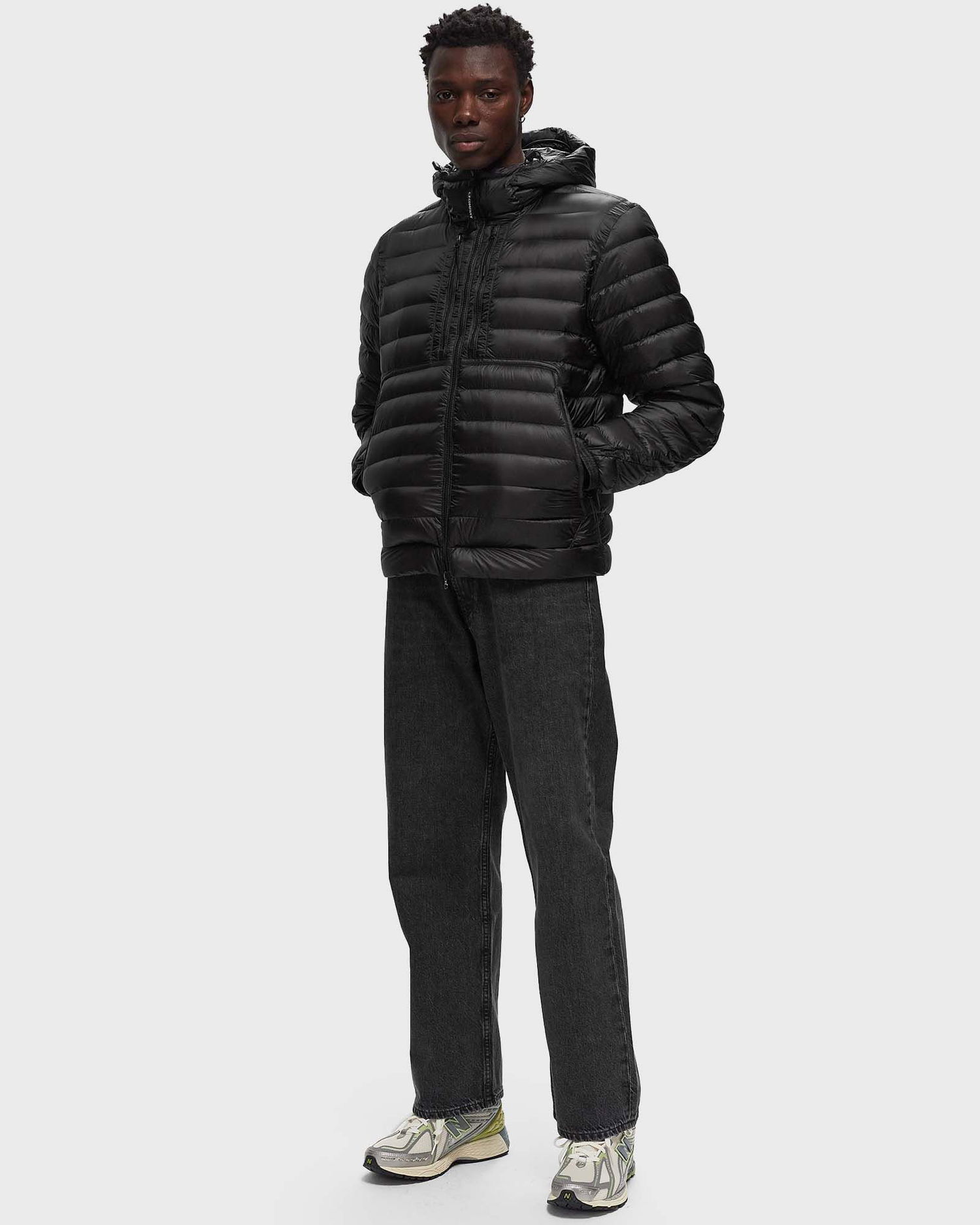 Puffer jakke C.P. Company D.D. SHELL GOGGLE DOWN JACKET Sort | 17CMOW073A006099A-999, 1
