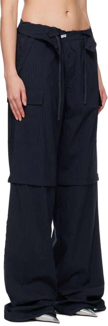 Cargo bukser Ottolinger Ottolinger Baggy Cargo Pinstripe Pants Sort | 106-200106-02, 4