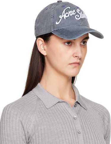 Kasket Acne Studios Logo Cap Grå | C40398-, 1