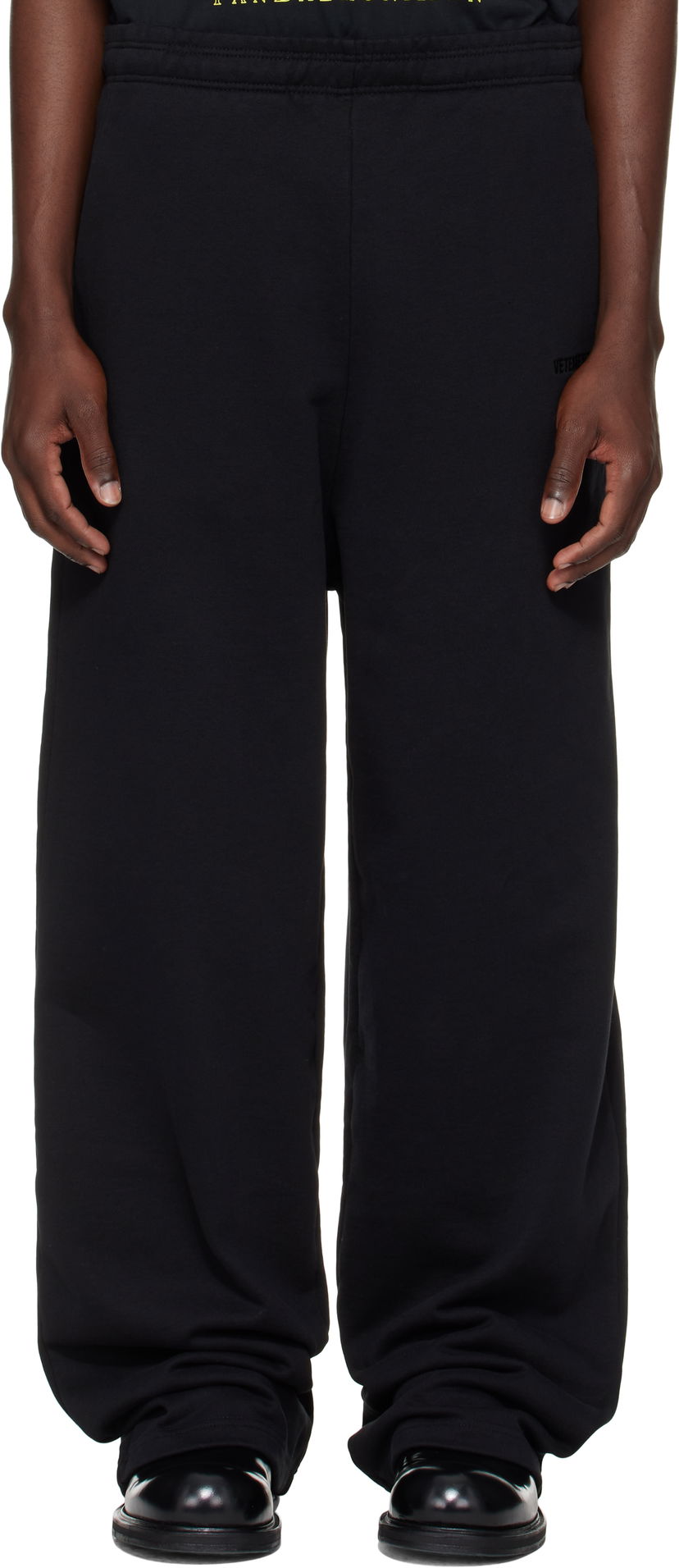 Joggingbukser VETEMENTS Vetements Logo Baggy Sweatpants Sort | UH76SP200B