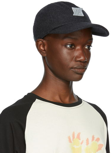 Kasket We11done We11done Padded Flannel Cap Mørkeblå | WD-AH3-21-447-U-CH, 1