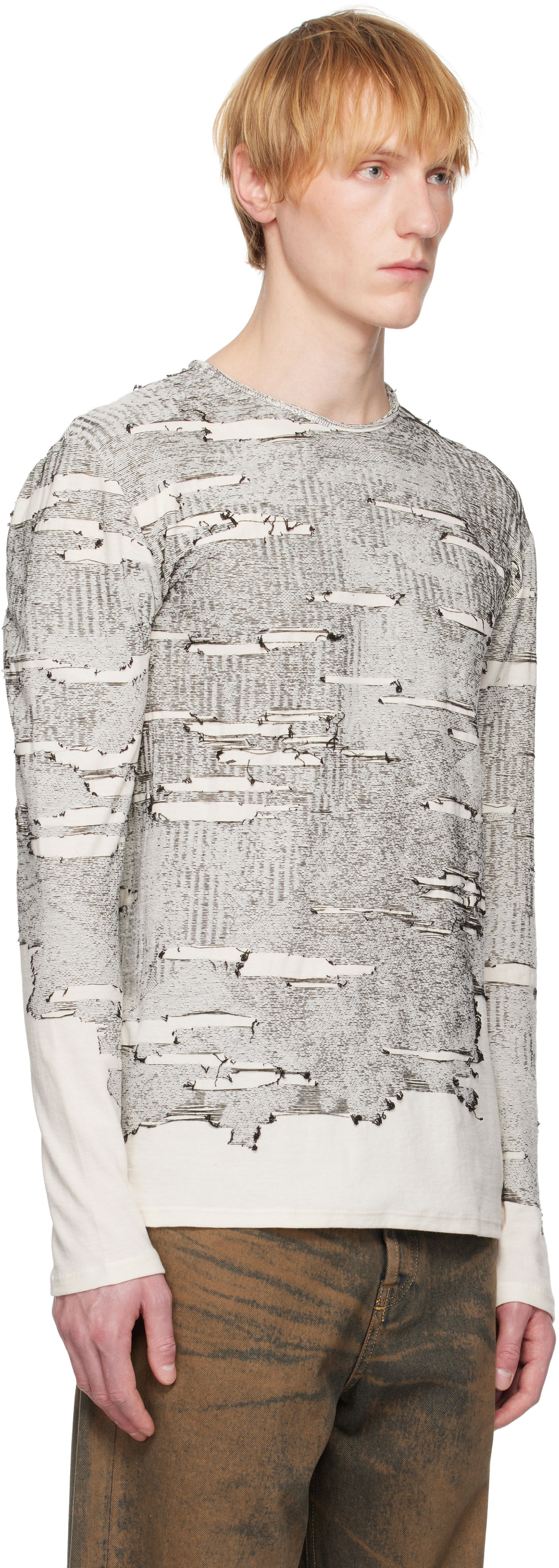 T-shirt Diesel Diesel K-Cadmo Long Sleeve T-Shirt Hvid | A18119-0AFBV-129, 1