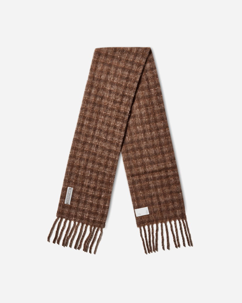Tørklæde OUR LEGACY Our Legacy Estate Check Scarf Brun | A4258EBF 001