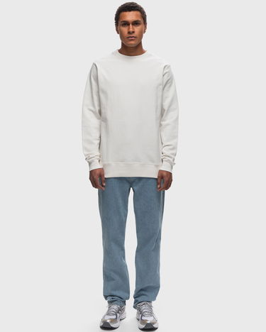 Sweatshirt BSTN Basic Ribbed Crewneck Sweatshirt Hvid | BEASTIN-PLAIN19-UND-30, 2