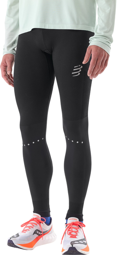 Leggings Compressport Winter Running Legging Sort | atim3249000, 0