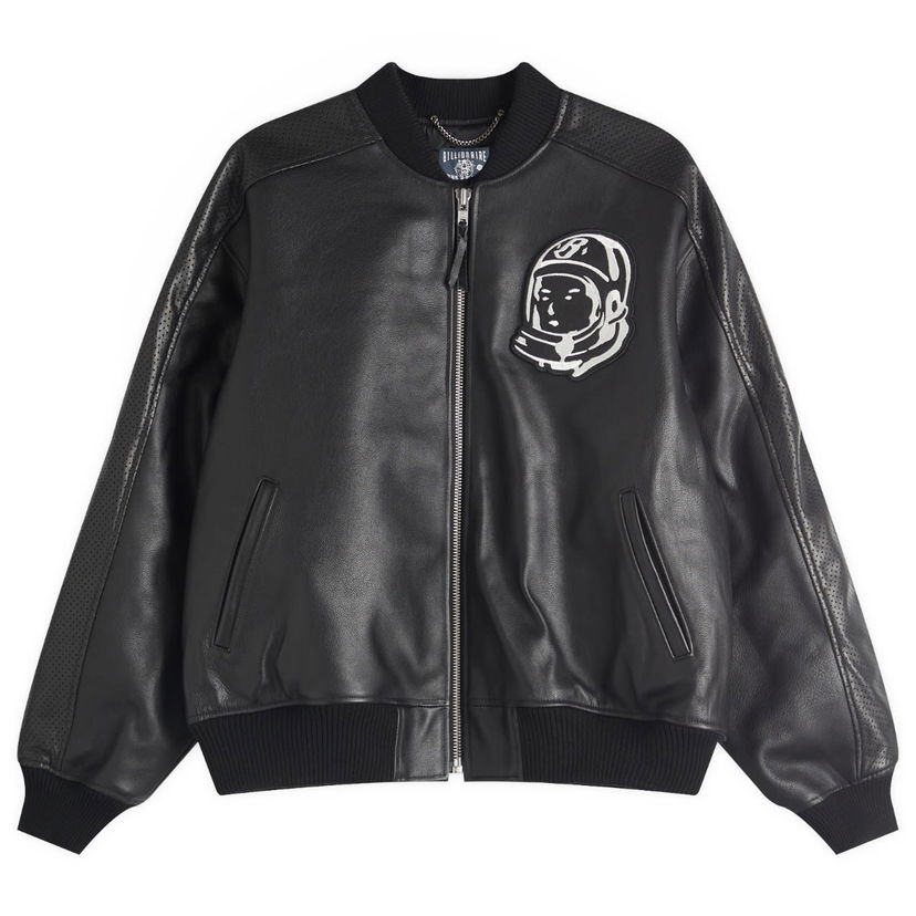 Bomberjakke BILLIONAIRE BOYS CLUB Billionaire Boys Club OG Astro Leather Bomber Jacket, Size Large Sort | B25103-BLK