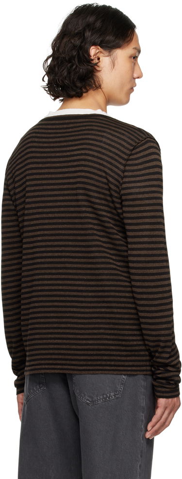 Sweater The Row The Row Striped Lillard Sweater Brun | 885-Y889, 2