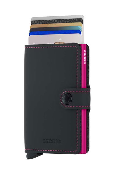 Tegnebog Secrid Wallet Sort | MM.Black.Fuchsia, 1