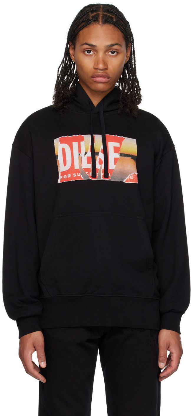 Sweatshirt Diesel S-Macs-Hood-Poff-L1 Hoodie Sort | A112580EJAA9XX, 0
