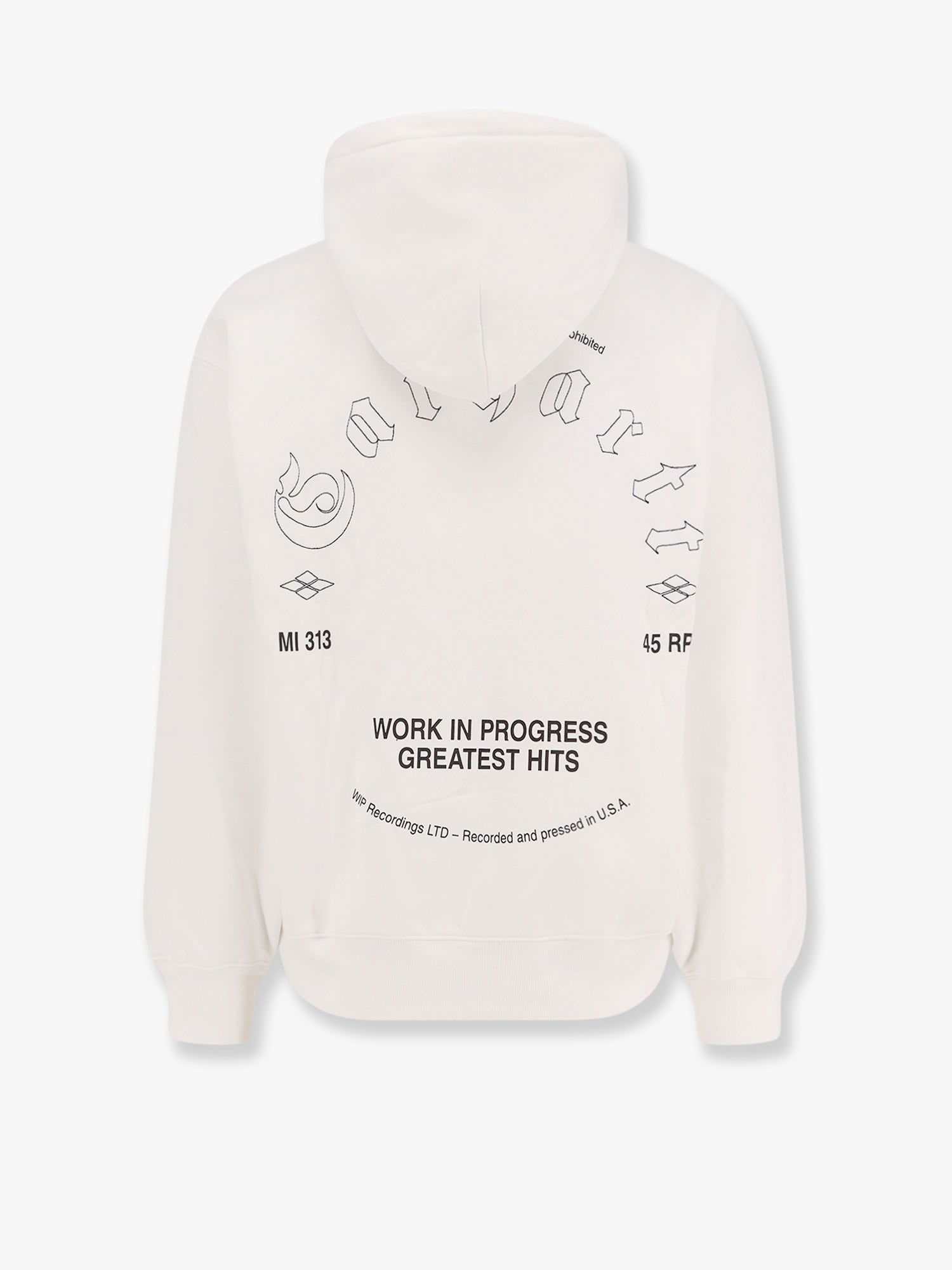 Sweatshirt Carhartt WIP White Printed Hoodie Hvid | I03441600AXX, 1