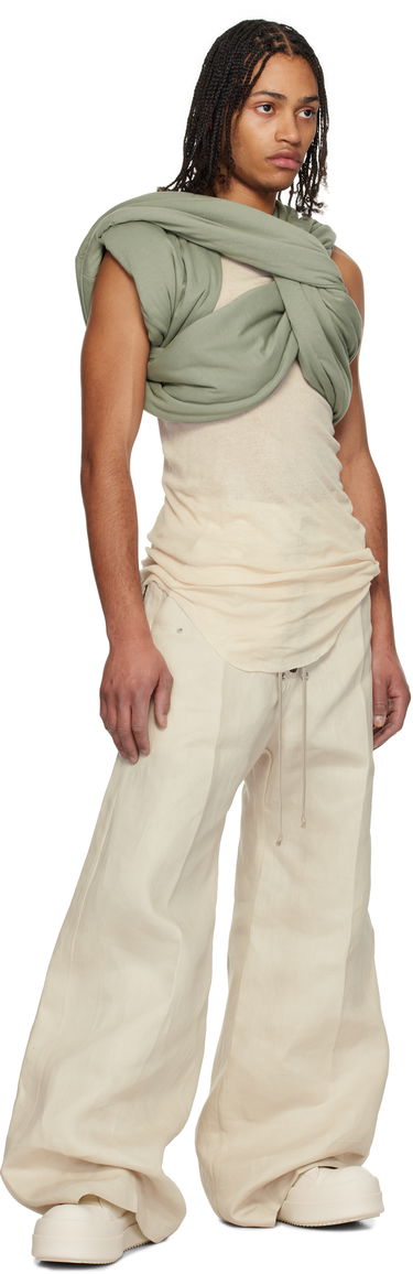 Tanktop Rick Owens Rick Owens Hollywood Triple Donut Top Beige | RU01E5432 JA, 3