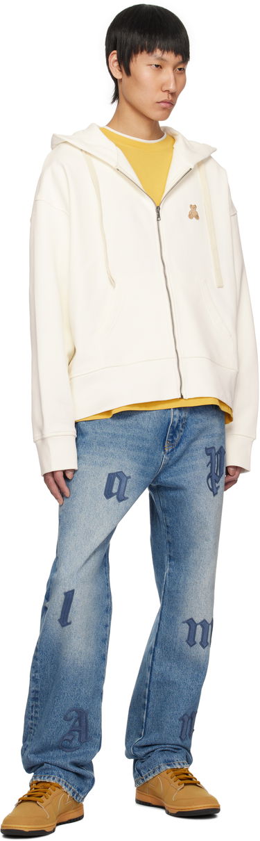 Jeans Palm Angels Palm Angels Logo Patch Straight Leg Jeans Blå | PMYA041S25DEN0064040, 3
