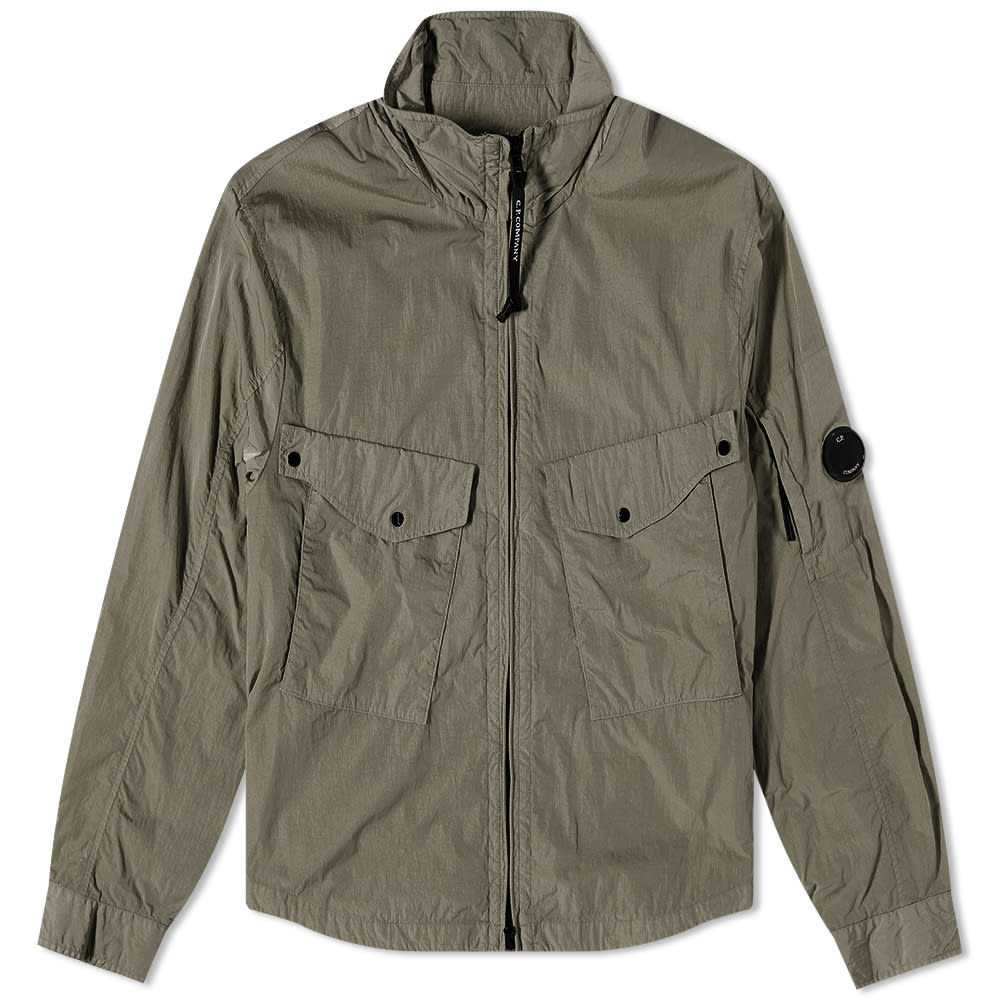 Jakke C.P. Company Chrome R Zip Pocket Overshirt Grøn | 13CMOS047A-005904G-669, 0