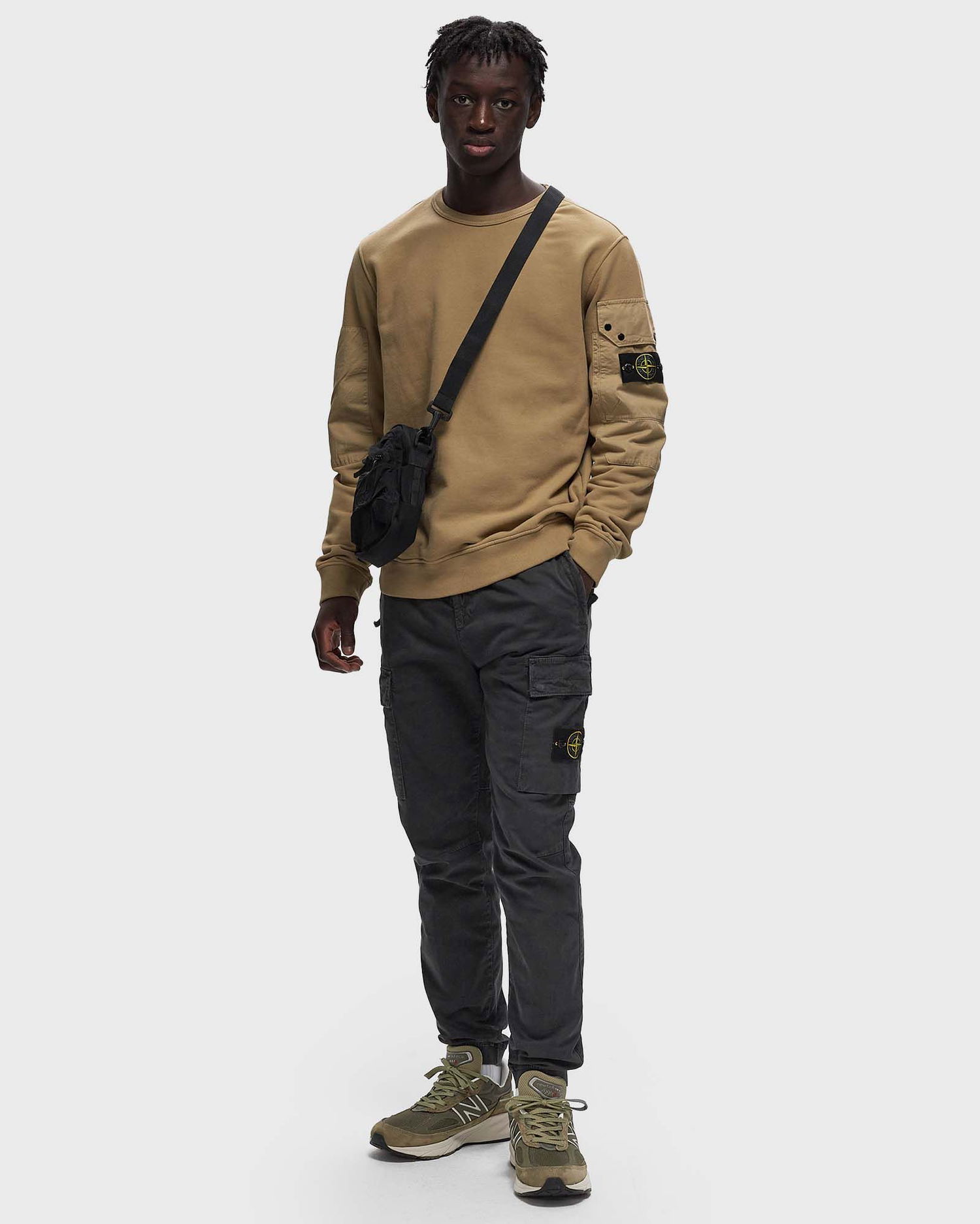 Sweatshirt Stone Island MAGLIERIA TAGLIATA Brun | 811563920.V0094, 1