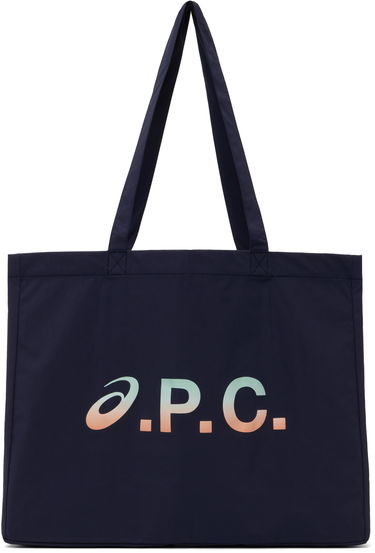 Mulepose A.P.C. A.P.C. ASICS Edition Diane Shopping Tote Mørkeblå | PSAKM-M67002, 0