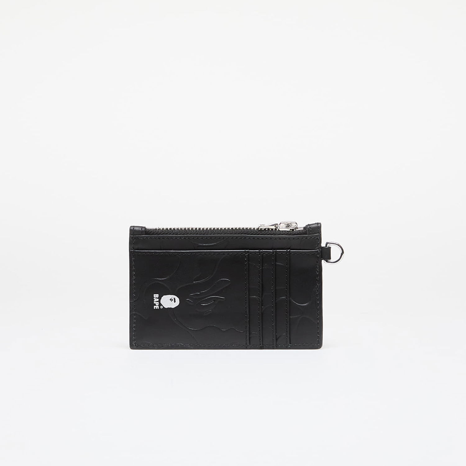 Tegnebog BAPE A BATHING APE Solid Camo Card Holder Small Wallet Black Universal Sort | 001SGK201315M BLK, 1