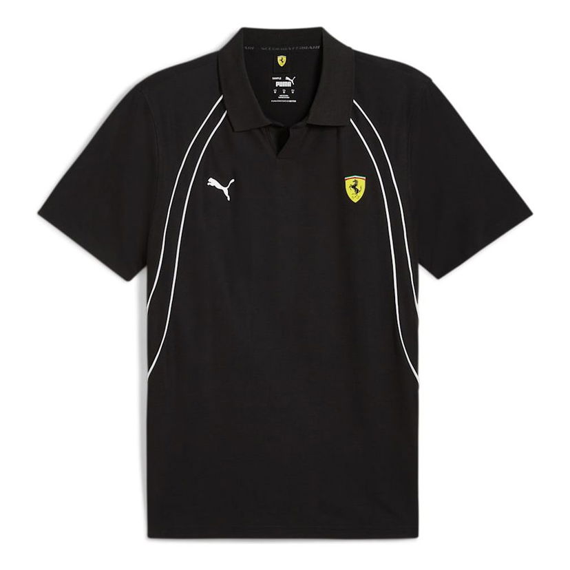 Polo skjorte Puma Scuderia Ferrari Race Polo Shirt Sort | 627048-01