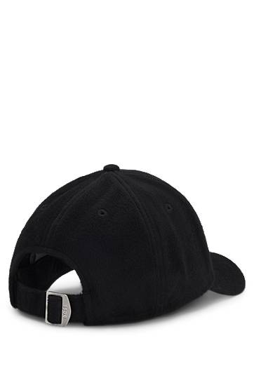 Kasket BOSS Wool-silk cap with twill lining Sort | 50550616, 1