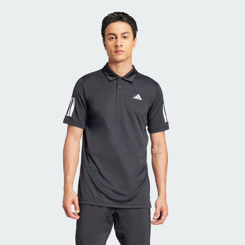 Polo skjorte adidas Performance 3-Stripes Tennis Polo Shirt Sort | JG0985