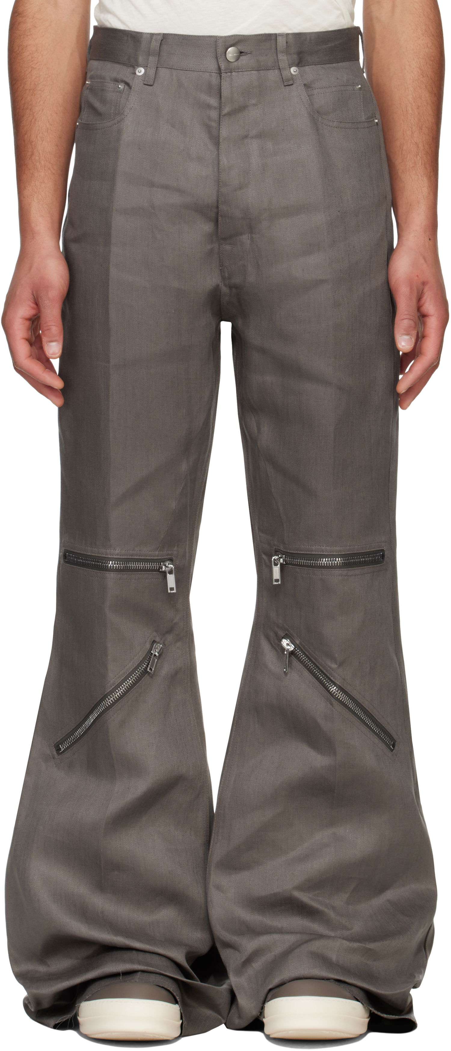 Bukser Rick Owens Rick Owens Hollywood Bolan Cargo Pants Grå | RU01E5336 TWL, 0