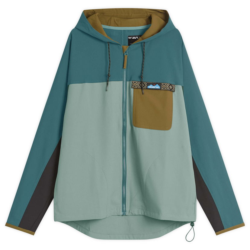 Sweatshirt KAVU River Throwshirt Jacket Grøn | 5245-2563
