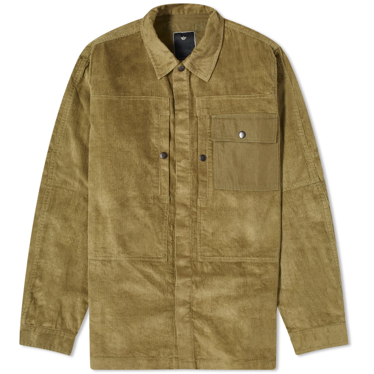 Jakke Maharishi Hemp Cord Overshirt Grøn | 4566-OLV, 0