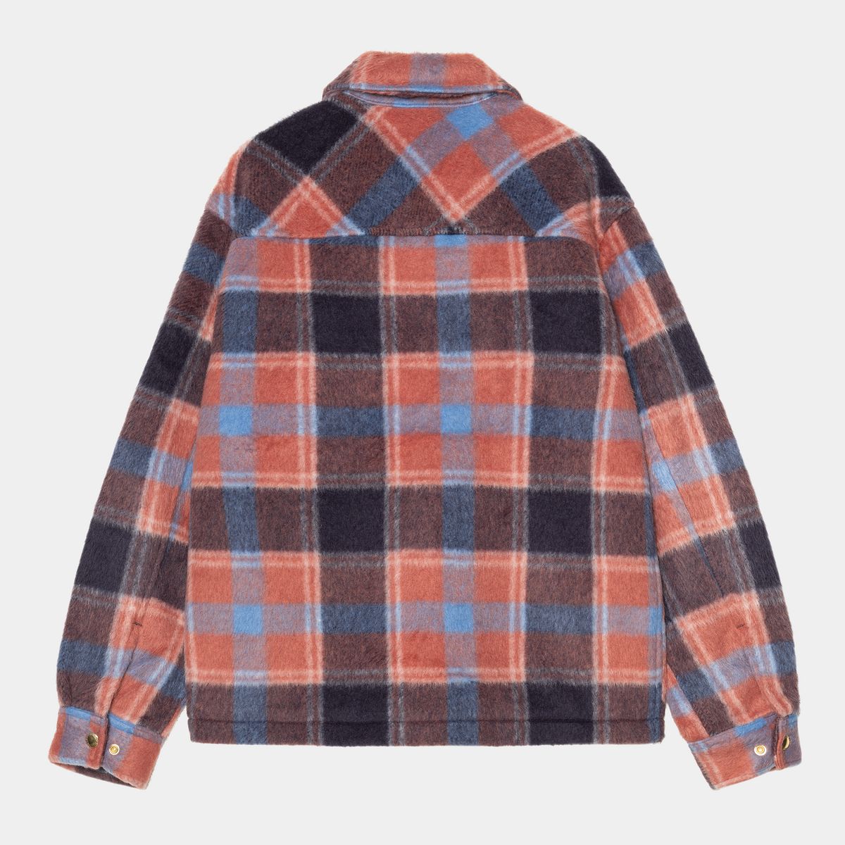 Jakke Carhartt WIP Kyron Fuzzy Plaid Shirt Jac Flerfarvet | A252016_9, 1