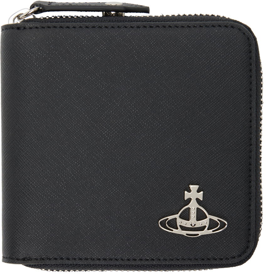 Tegnebog Vivienne Westwood Saffiano Biogreen Rounded Square Wallet Sort | 51010043U-S000B-, 0