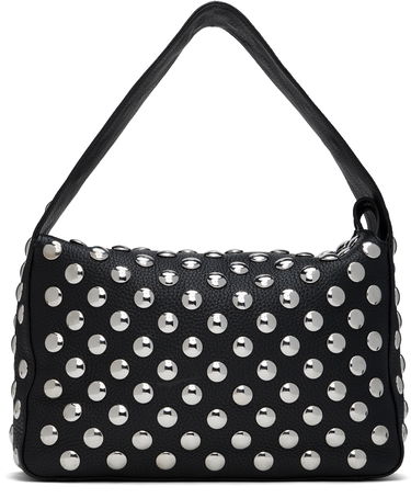 Håndtaske Khaite KHAITE Elena Studded Shoulder Bag Sort | H2025-798, 0