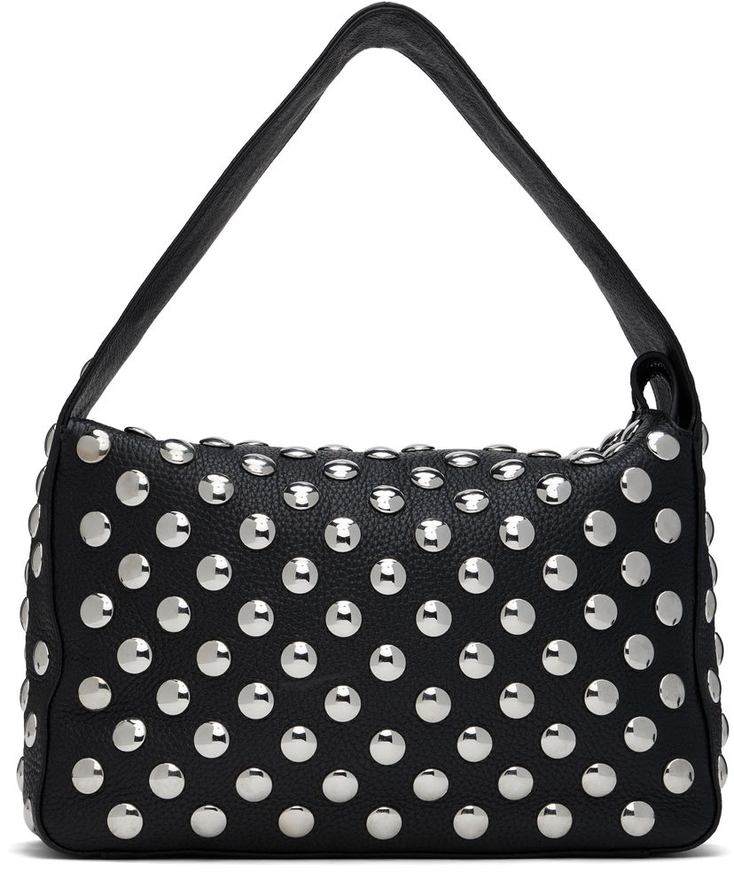 Håndtaske Khaite KHAITE Elena Studded Shoulder Bag Sort | H2025-798