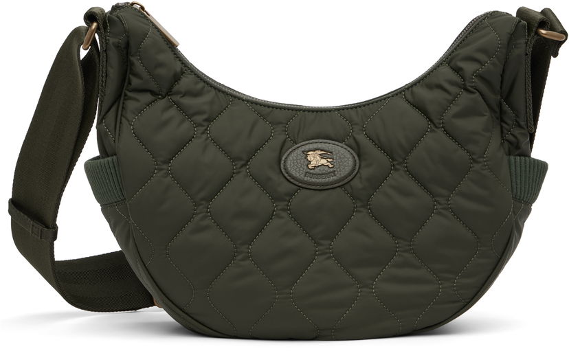 Skuldertaske Burberry Burberry Clifton Horseshoe Crossbody Bag Grøn | 8111880