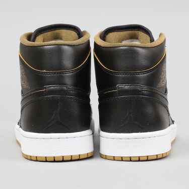 Sneakers og sko Jordan Air Jordan 1 Mid "Black Gold" Sort | 554724-042, 3